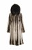 Пальто женское из норки с капюшоном S8561-1194