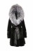 Пальто женское из норки с капюшоном W-06X-90-D181302