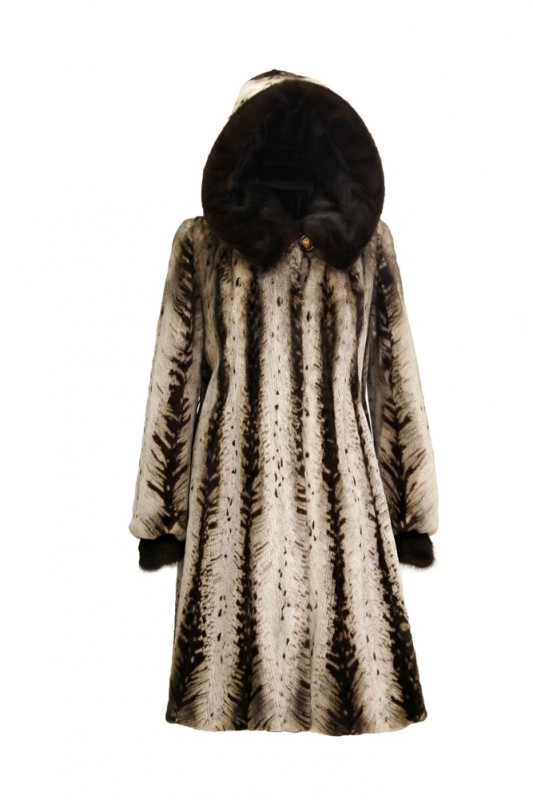 Изображение - Пальто женское из норки с капюшоном 800-023-1194 800-023-1194