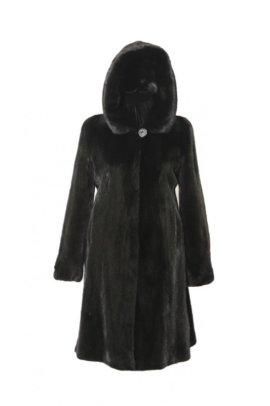 Изображение - Пальто женское из норки с капюшоном  Gade-105-kap Gade-105-kap