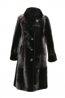 Пальто женское из овчины с воротником F86567-71-2