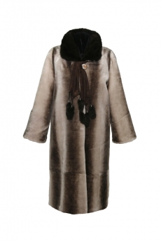 Пальто женское из овчины с воротником  A15085-3-Y5