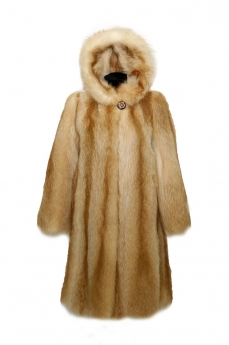 Изображение - Пальто женское из енота с капюшоном ER-110 ER-110