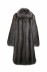 Пальто женское из енота с воротником ESV-110