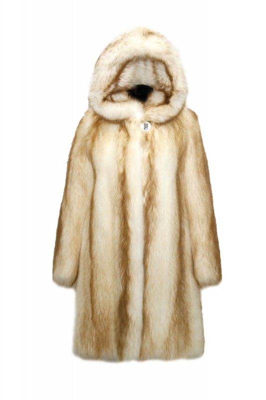 Изображение - Пальто женское из енота с капюшоном ES-100 ES-100