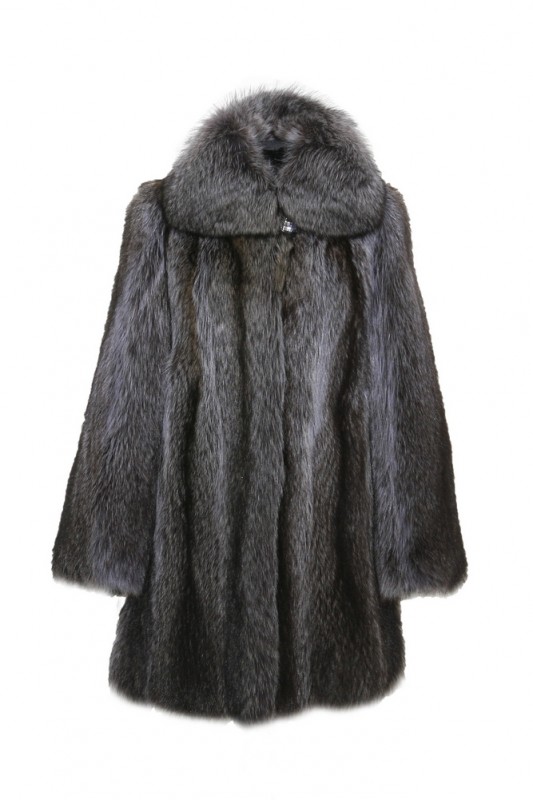 Изображение - Пальто женское из енота с воротником EGV-90 EGV-90