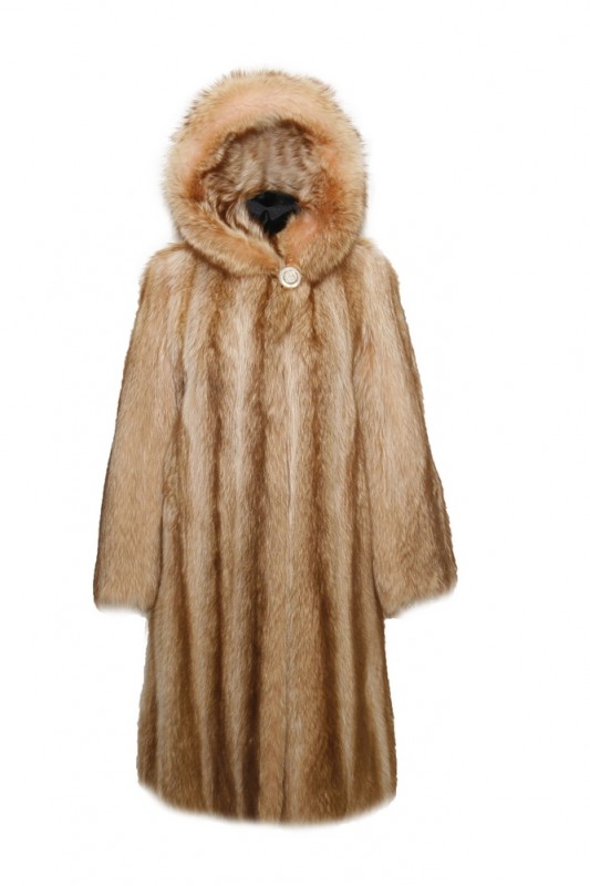 Изображение - Пальто женское из енота с капюшоном ERK-120 ERK-120