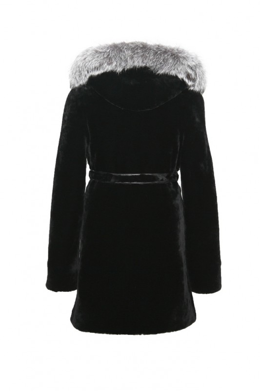 Изображение - Пальто женское из овчины с капюшоном F1239-02 F1239-02