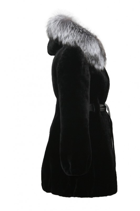 Изображение - Пальто женское из овчины с капюшоном 2182-18 2182-18
