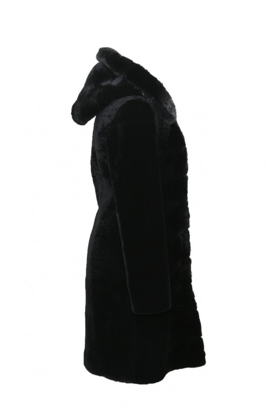 Изображение - Пальто женское из овчины с капюшоном M1540-CL18 M1540-CL18