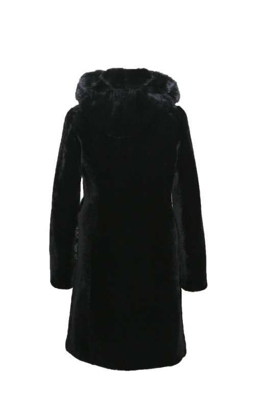 Изображение - Пальто женское из овчины с капюшоном M629-CL-18 M629-CL-18