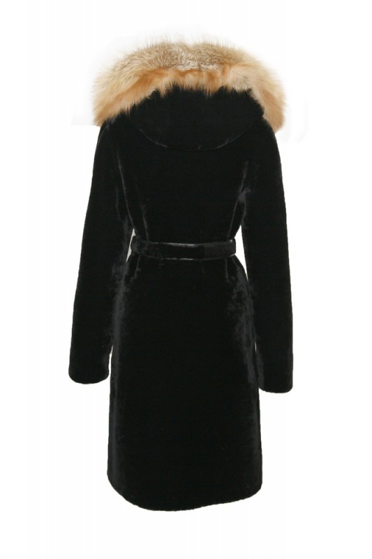 Изображение - Пальто женское из овчины с капюшоном MD8055 MD8055