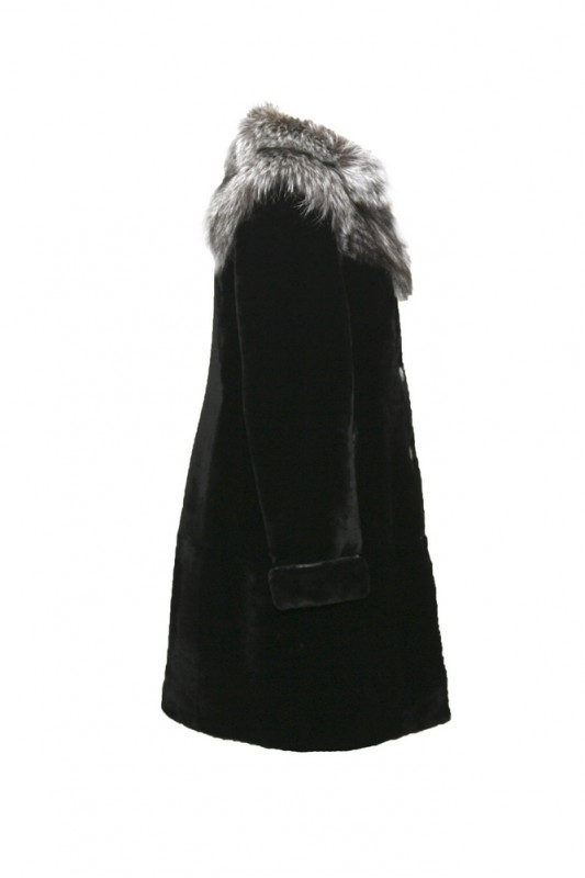 Изображение - Пальто женское из овчины с воротником SA15051-3-Y16-YH SA15051-3-Y16-YH