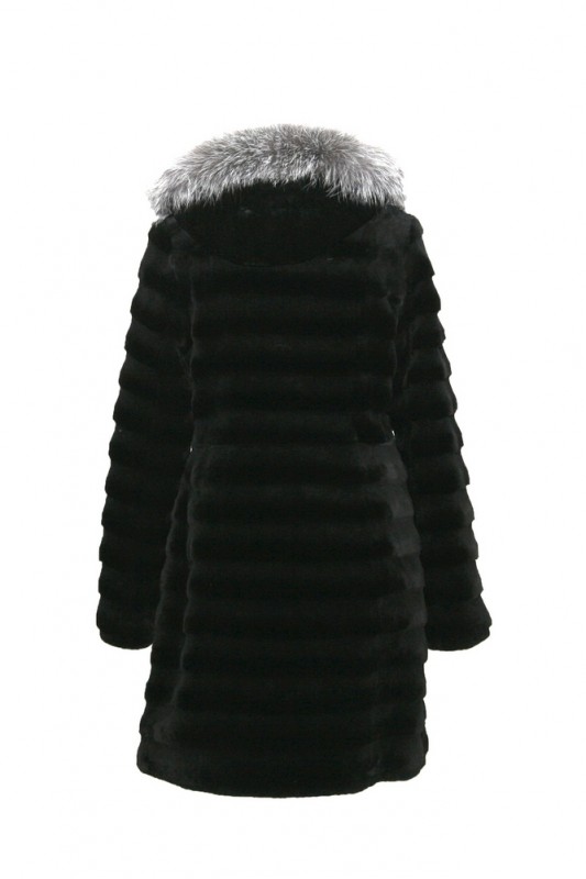 Изображение - Пальто женское из овчины с капюшоном A15114-3-Y6-YH A15114-3-Y6-YH