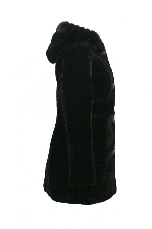 Изображение - Пальто женское из овчины с капюшоном M611-L48 M611-L48