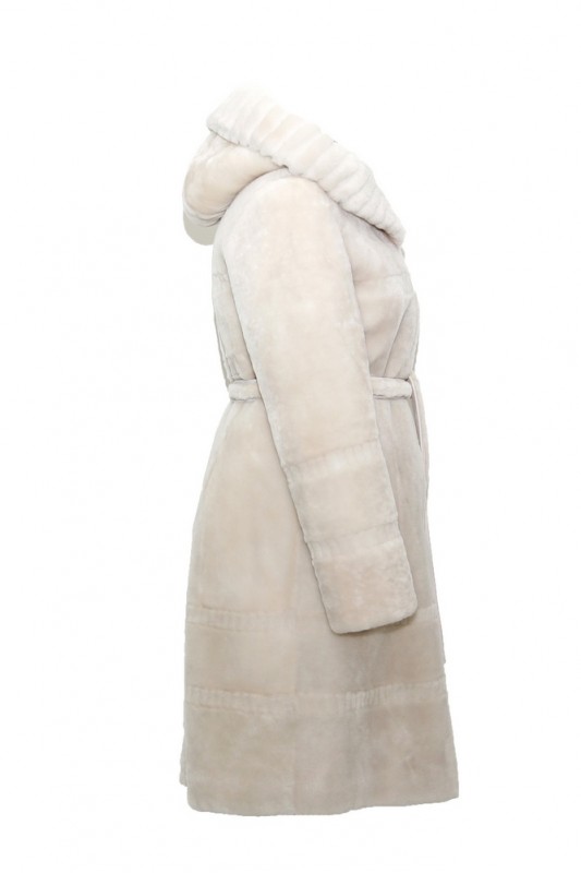 Изображение - Пальто женское из овчины с капюшоном S-1875-F-05-1-1F-01 S-1875-F-05-1-1F-01