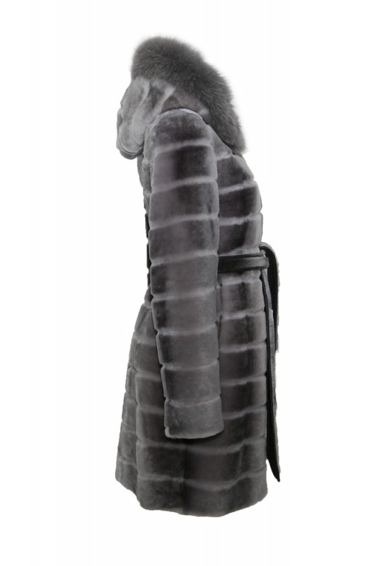 Изображение - Пальто женское из овчины с капюшоном Y7225-5-09-D16 Y7225-5-09-D16