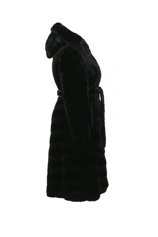Изображение - Пальто женское из овчины с капюшоном S6635-5-C3-A S6635-5-C3-A