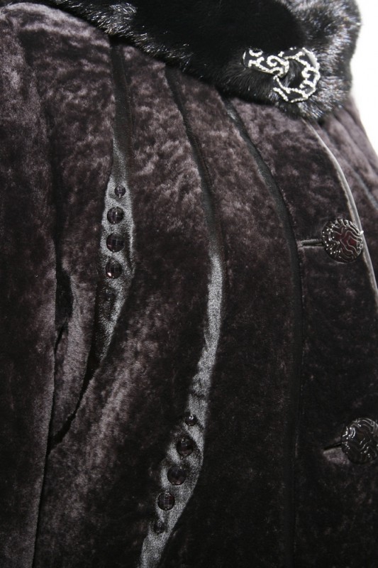 Изображение - Пальто женское из овчины с капюшоном M609-LX-47 M609-LX-47