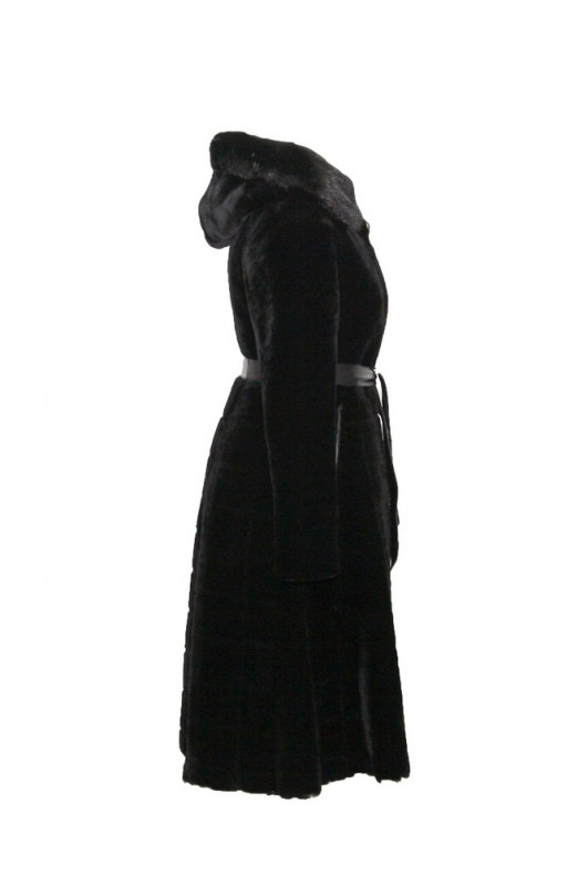 Изображение - Пальто женское из овчины с капюшоном SA15259-3Y16SD SA15259-3Y16SD