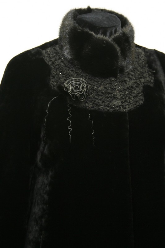 Изображение - Пальто женское из овчины с воротником  F87308-44 F87308-44
