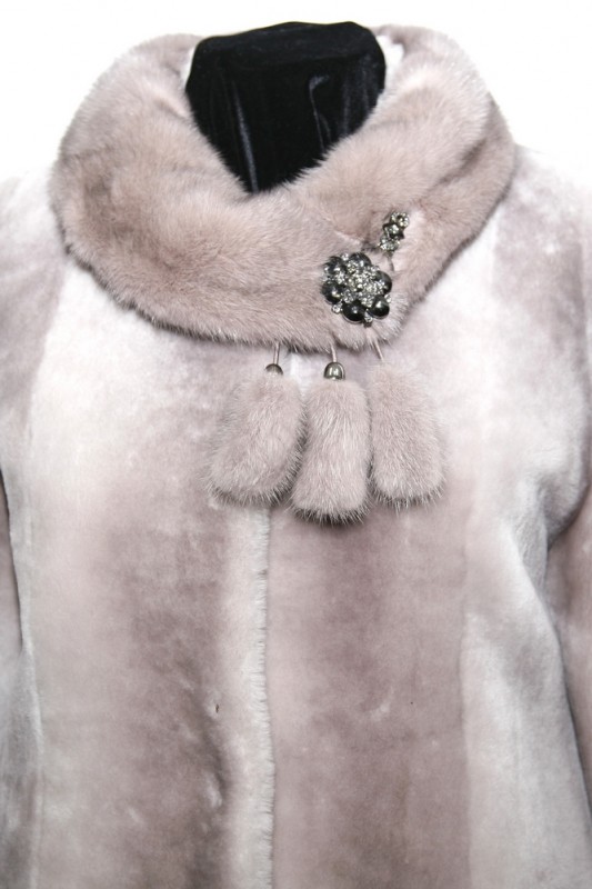 Изображение - Пальто женское из овчины с воротником F6567-22 F6567-22