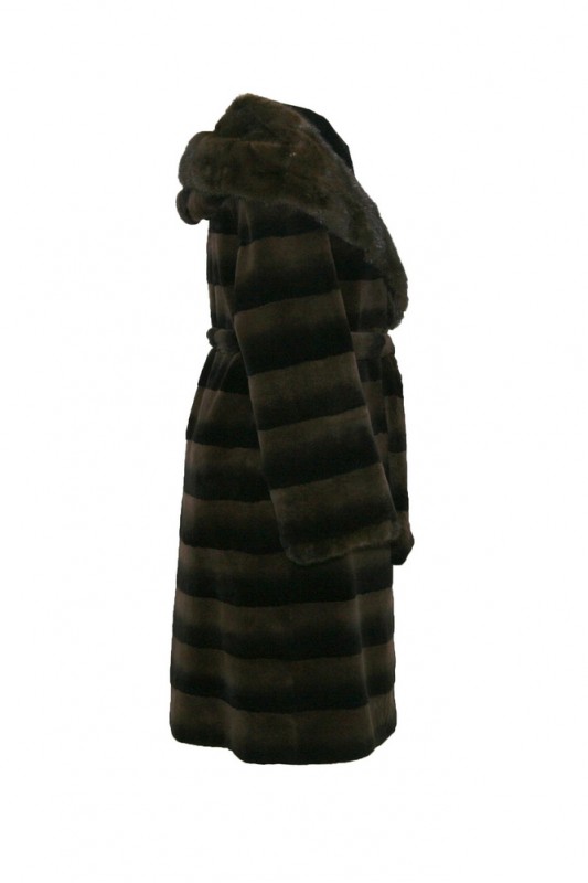 Изображение - Пальто женское из кролика  с капюшоном 3069A-168 3069A-168