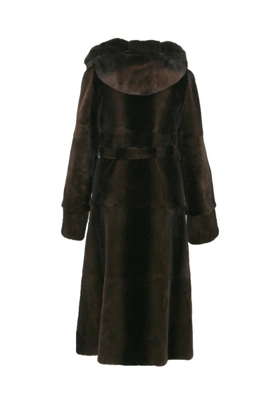 Изображение - Пальто женское из кролика  с капюшоном 5509-168 5509-168