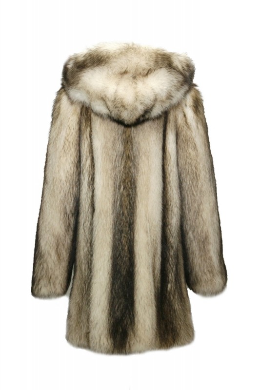 Изображение - Пальто женское из енота с капюшоном EB-95 EB-95