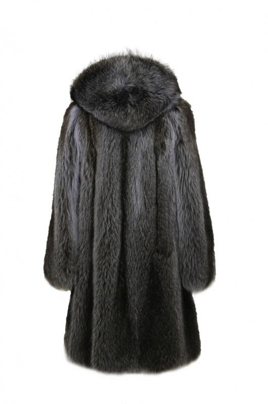 Изображение - Пальто женское из енота с капюшоном EG-100 EG-100