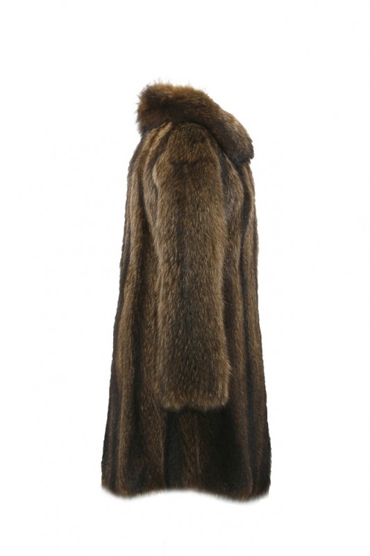 Изображение - Пальто женское из енота с воротником EFV-100 EFV-100