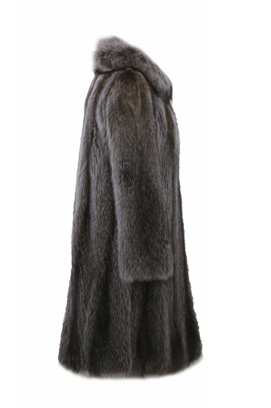 Изображение - Пальто женское из енота с воротником ESV-110 ESV-110