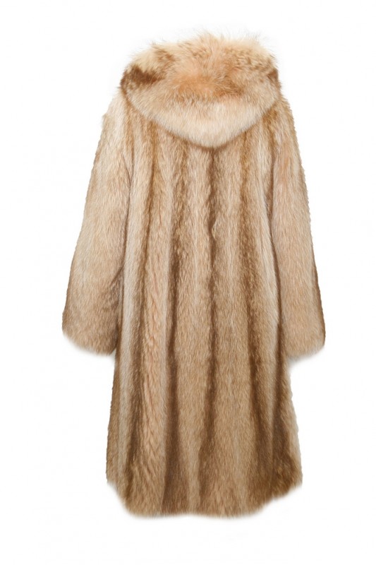 Изображение - Пальто женское из енота с капюшоном ERK-120 ERK-120