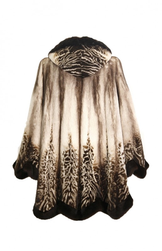 Изображение - Пальто женское с капюшоном из норки S8389-95 S8389-95