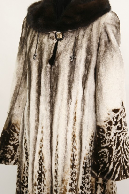 Изображение - Пальто женское из норки с капюшоном S9177 S9177