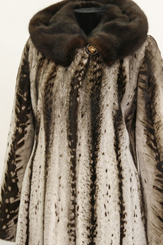 Изображение - Пальто женское из норки с капюшоном S8561-1194 S8561-1194