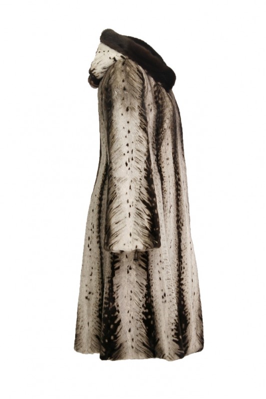 Изображение - Пальто женское из норки с капюшоном S8561-1194 S8561-1194