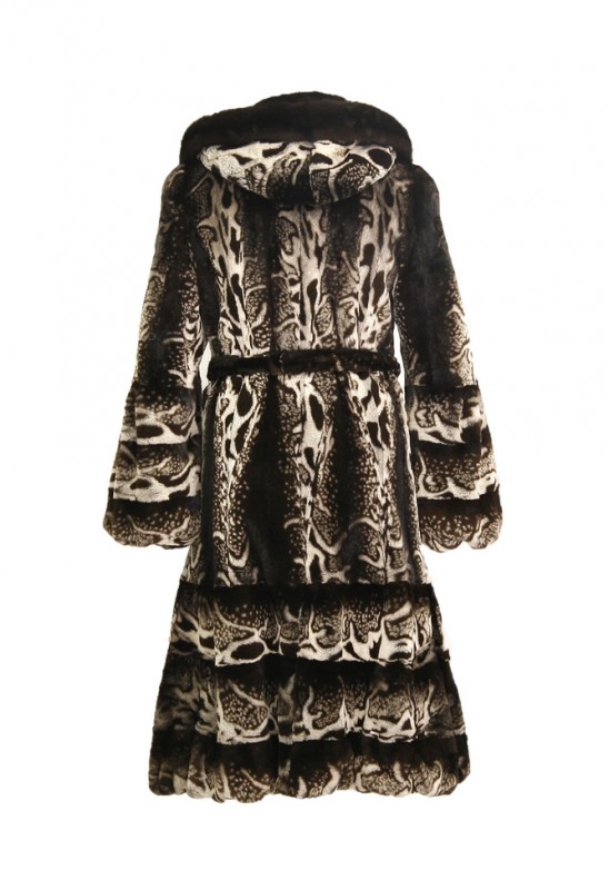 Изображение - Пальто женское из норки с капюшоном 70230-GR90 70230-GR90