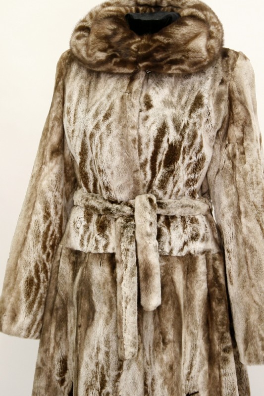 Изображение - Пальто женское из норки с капюшоном S8776M-1 S8776M-1