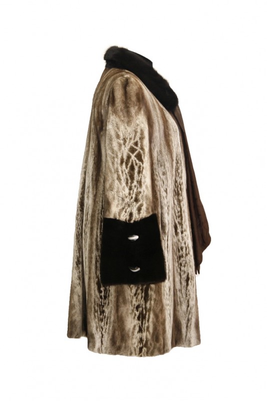 Изображение - Пальто женское из норки с воротником S8700-sharf-vorot-mach S8700-sharf-vorot-mach