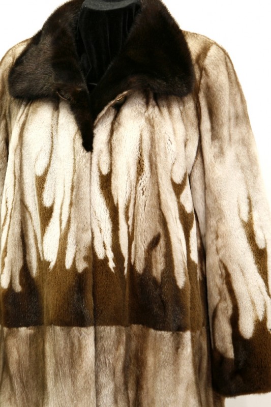 Изображение - Пальто женское из норки с воротником  70008/1-GR109-120 70008/1-GR109-120