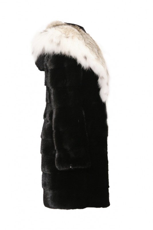 Изображение - Пальто женское из норки с капюшоном  Poper-95-ris Poper-95-ris