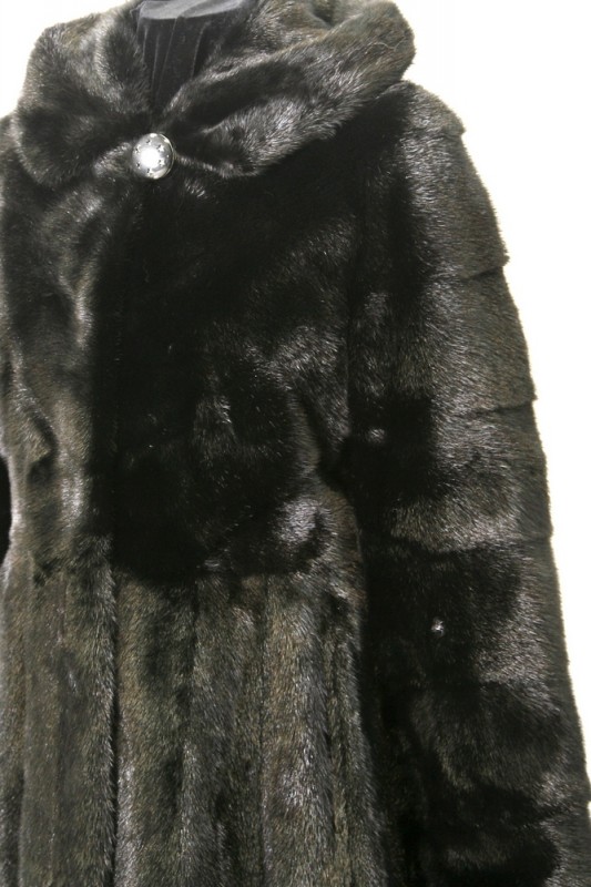 Изображение - Пальто женское из норки с капюшоном 152026-B8-Z0124-90 152026-B8-Z0124-90
