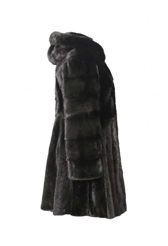 Изображение - Пальто женское из норки с капюшоном 152026-B8-Z0124-90 152026-B8-Z0124-90