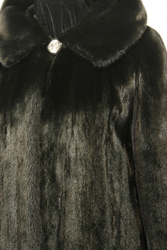 Изображение - Пальто женское из норки с капюшоном  TR-kap-amer-110 TR-kap-amer-110
