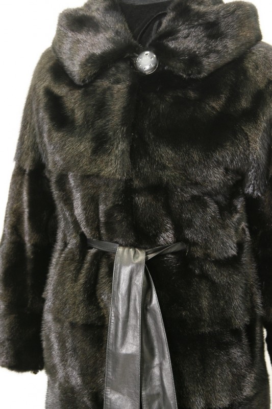 Изображение - Пальто женское из норки с капюшоном 15452-B8-Z0139 15452-B8-Z0139